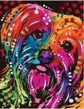 Картина по номерам Paintboy GX 34436 Красочная собачка 40x50 см