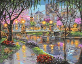 Картина по номерам Paintboy GX 31691 Весенняя набережная 40x50 см
