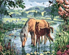 Картина по номерам Paintboy GX 3313 На водопое 40x50 см
