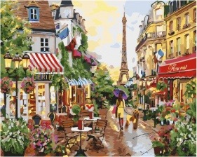 Картина по номерам Paintboy GX 33312 Прогулка по улочкам Парижа 40x50 см