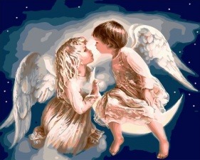 Картина по номерам Paintboy GX 32110 Небесные ангелы 40х50 см