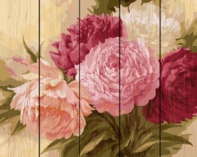 Картина по номерам GT 429 Пионы для неё 40x50 см