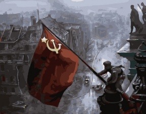 Картина по номерам Paintboy GX 25494 Красное Знамя Победы 40x50 см