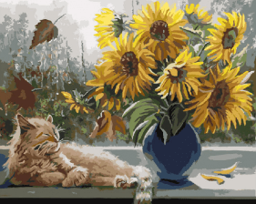 Картина по номерам Paintboy GX 8065 Осенью на подоконнике 40x50 см