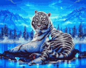 Картина по номерам Paintboy GX 22893 Бенгальский тигр 40x50 см