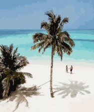 Картина по номерам Paintboy PK 38008 Песчаный пляж Варадеро 40x50 см