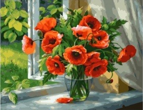 Картина по номерам Paintboy Премиум PK 59011 (GX 9298) Маки (Сатаров Михаил) 40х50 см