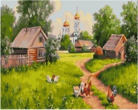 Картина по номерам Paintboy GX 37027 (GX 3898) Деревенский двор (Самарская Елена) 40х50 см