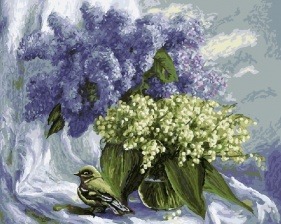 Картина по номерам Paintboy GX 5113 Сирень и ландыши 40x50 см