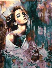 Картина по номерам Paintboy GX 23342 Лесная дива 40х50 см