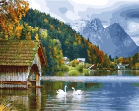 Картина по номерам Paintboy GX 27951 Озеро в горах 40x50 см