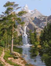 Картина по номерам Paintboy GX 7364 Горный пейзаж 40x50 см