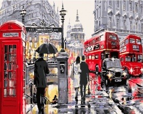 Картина по номерам Paintboy GX 3518 Лондон в будний день 40x50 см