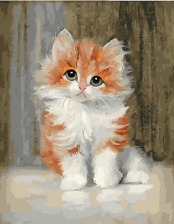 Картина по номерам Paintboy PK 19042 (GX 26956) Рыжий котенок 40x50 см