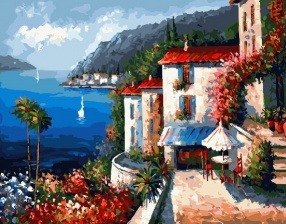 Картина по номерам Paintboy GX 27237 Французская ривьера 40x50 см
