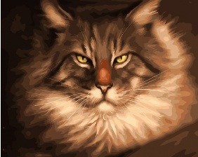 Картина по номерам Paintboy GX 28812 Царственный кот 40x50 см