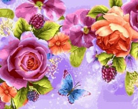 Картина по номерам Paintboy GX 27563 Восхитительные цветы 40x50 см