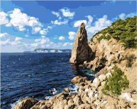 Картина по номерам Paintboy GX 33489 Скалистый морской берег 40x50 см