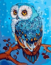 Картина по номерам Paintboy GX 32874 Зимняя сова 40x50 см