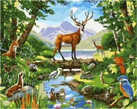 Картина по номерам Paintboy GX 33774 Обитатели леса 40x50 см