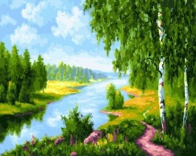 Картина по номерам Paintboy GX 22577 Речная гладь 40x50 см