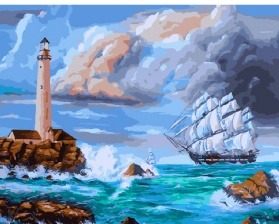 Картина по номерам Paintboy GX 29314 Маяк надежды 40x50 см