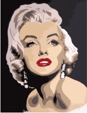Картина по номерам Paintboy PK 30031 Взгляд Мэрилин 40x50 см