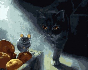 Картина по номерам Paintboy GX 31190 Охота на грызуна 40x50 см