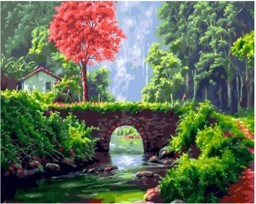 Картина по номерам Paintboy GX 33849 Каменный мостик 40x50 см