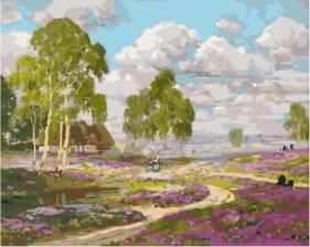 Картина по номерам Paintboy PK 45090 Цветущие деревенские луга 40х50 см