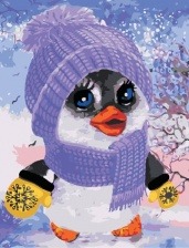 Картина по номерам Paintboy GX 28456 Пингвинчик 40x50 см