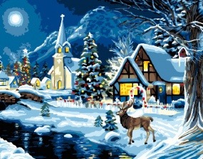 Картина по номерам Paintboy GX 29755 Рождественская сказка 40x50 см