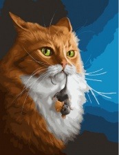 Картина по номерам Paintboy GX 27371 Кот с мышкой 40x50 см