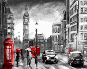 Картина по номерам Paintboy GX 34234 Дождливый Лондон 40x50 см