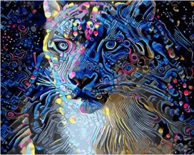 Картина по номерам Paintboy GX 34159 Космический леопард 40x50 см