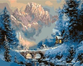 Картина по номерам Paintboy GX 8111 Мост в горах 40x50 см