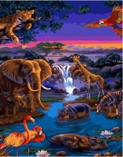 Картина по номерам Paintboy GX 34380 Животный мир 40x50 см