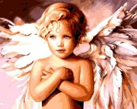 Картина по номерам Paintboy GX 8940 Милый ангел 40x50 см