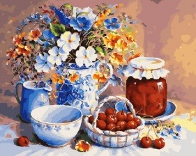 Картина по номерам Paintboy GX 21297 Вишневое варенье 40х50 см