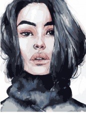 Картина по номерам Paintboy PK 30021 Брюнетка 40x50 см