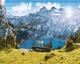 Картина по номерам Paintboy PK 49036 Солнечные горы 40x50 см