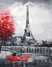 Картина по номерам Paintboy GX 30365 Грустный Париж 40x50 см