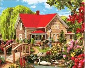 Картина по номерам Paintboy GX 5623 Загородный дом 40х50 см