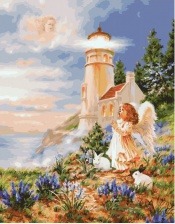 Картина по номерам Paintboy PK 41013 Молитва ангела 40x50 см