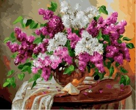 Картина по номерам Paintboy GX 24768 Цветущая сирень 40x50 см