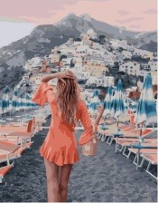 Картина по номерам Paintboy PK 51014 Прогулка по пляжу 40x50 см