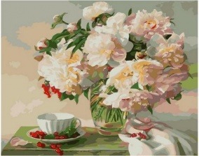 Картина по номерам Paintboy PK 68049 Букет и красная смородина 40х50 см