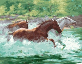 Картина по номерам Paintboy GX 30725 Стремительный бег 40x50 см