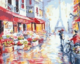 Картина по номерам Paintboy GX 7959 Вдвоём по Парижу 40x50 см