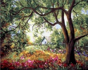 Картина по номерам Paintboy GX 31593 Тенистая лужайка 40х50 см